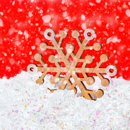 Skiennix Christmas Fake Snow - 10.6 oz Artificial Glitter Snow for Holiday Crafts & Décor