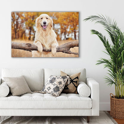 Skiennix Custom Canvas Prints - Personalized Photo Wall Art for Family & Pets | 10x8 Framed Gift
