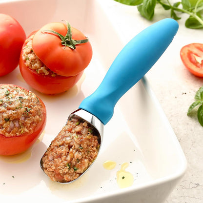 Spring Chef Ice Cream Scoop - Professional Heavy-Duty Scooper with Comfortable Handle | Teal Color