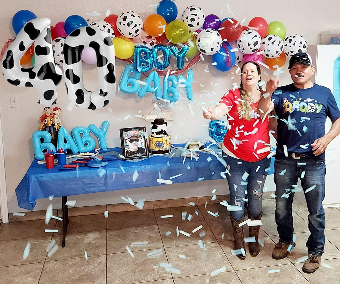 Number 0 Balloon - 40 Inch Cow Print Design | Perfect for Farm-Themed Birthday Parties