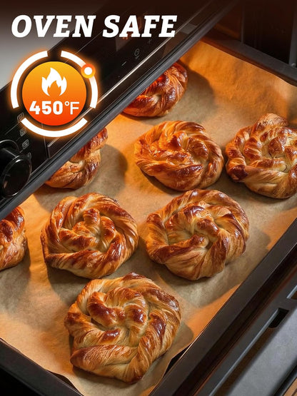 SMARTAKE Parchment Paper Baking Sheets - 300 Pcs Non-Stick Precut, 9x13 Inches for Baking & Grilling