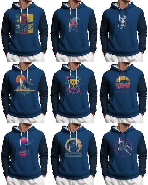MARSVOVO Casual Mens Graphic Hoodies Classic Comfortable Drawstring Pullover Plus Size Loose Fit Fashion Sweatshirt Basic Long Sleeve Spring Fall Sweatshirt with Pocket Sun and Skull,3XL