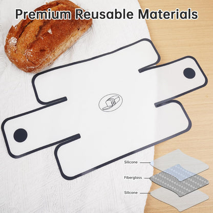 NiHome Silicone Bread Loaf Pan Liners - Reusable Nonstick Design for 9x5, 9.5x5, & 10x5 Inch Pans | Easy to Clean