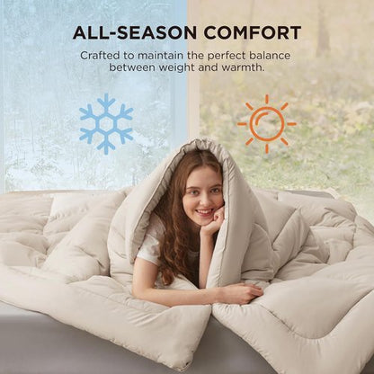 Bedsure Comforter Duvet Insert - Quilted All-Season Down Alternative Bedding, Cal King 96 x 102 Inches