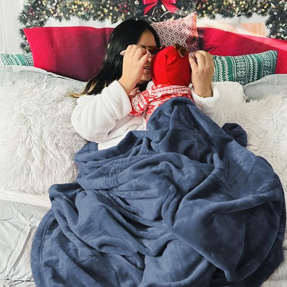 Bedsure GentleSoft Fleece Blankets King Size Mineral Blue - Bed Blanket Soft Lightweight Plush Cozy Fuzzy Luxury Microfiber, 108x90 inches