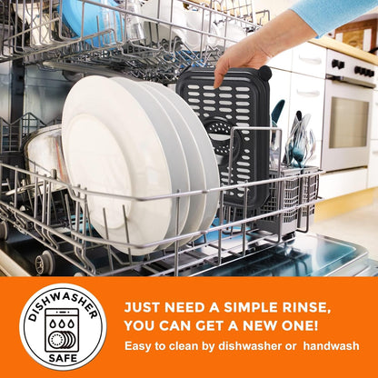 Ninja Foodi Air Fryer Replacement Parts - 2 PCS Non-Stick Grill Pan & Crisper Plate | Dishwasher Safe