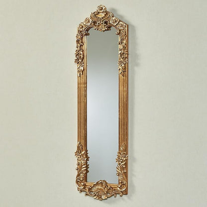 Gadsden Vertical Wall Mirror - Dark Gold Verdi Finish, 40 Inch (Dark Gold+40"L x 11"W)