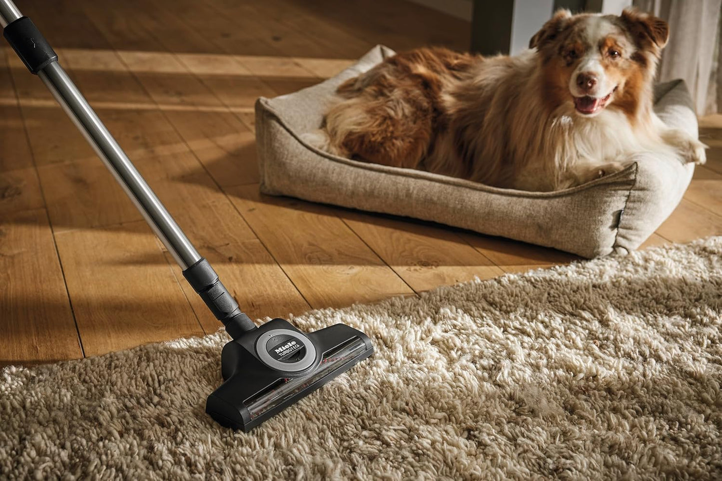 Miele TurboTeQ STB 305-3 Turbo Brush - Versatile Floorhead for Low to Medium Pile Carpets