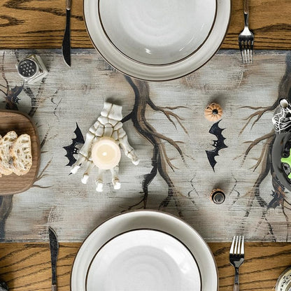 Brown 13x72 Inch Halloween Table Runner – Artoid Mode 210 GSM