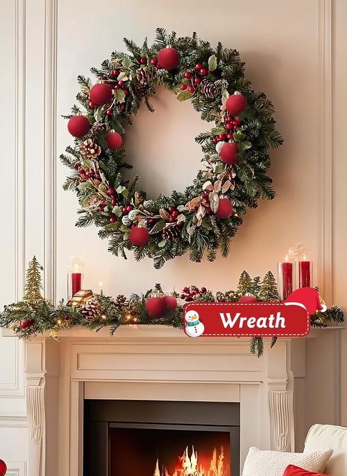 Brightown Velvet Christmas Balls - 15 Pcs 3.15 Inch Beige Ornaments for Holiday Tree Decor