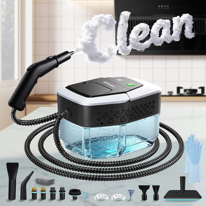 Skiennix Steam Cleaner - High-Temperature 257℉ Handheld Steamer for Home & Car | 1.9 Quart Capacity