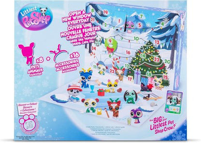 Littlest Pet Shop - Deluxe Holiday Advent Calendar | Series 4 Gen 7 Collectible Toy Figures for Ages 4+