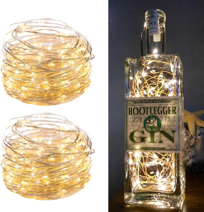 Skiennix Fairy Lights - 33Ft Waterproof Silver Wire String Lights | 100 LEDs for Indoor/Outdoor Decor