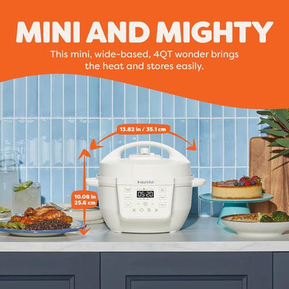 Instant Pot 4QT RIO Mini - 7-in-1 Multi-Cooker with Pressure, Slow Cook, Steam & More - Sea Salt Finish