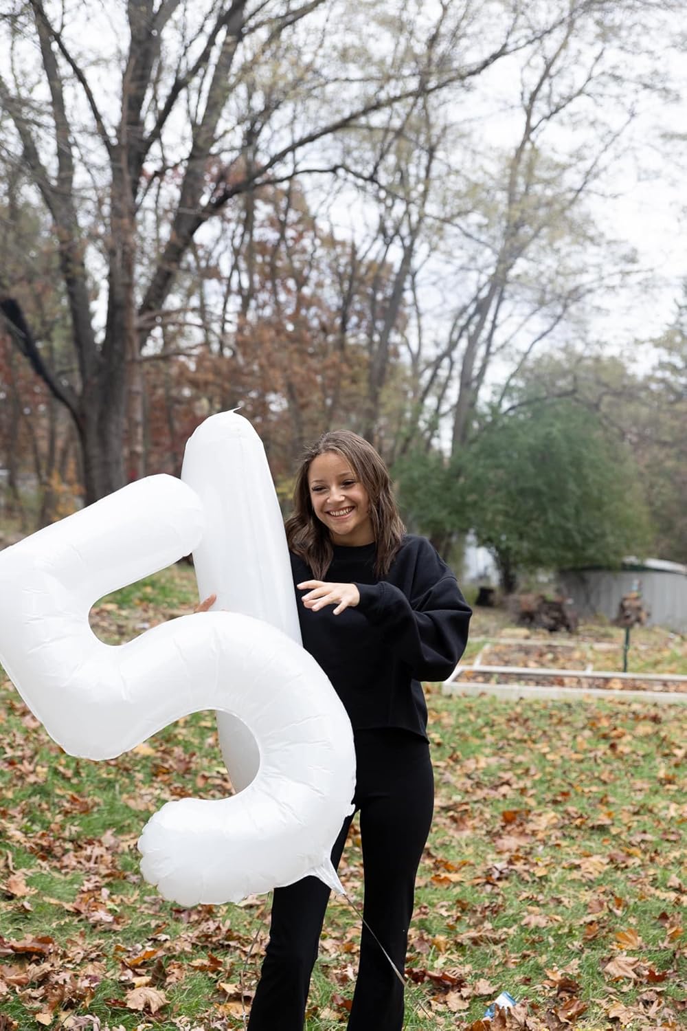 White Number 4 Balloon - 40 Inch Giant Foil Balloon for 4th Birthday Party Decorations