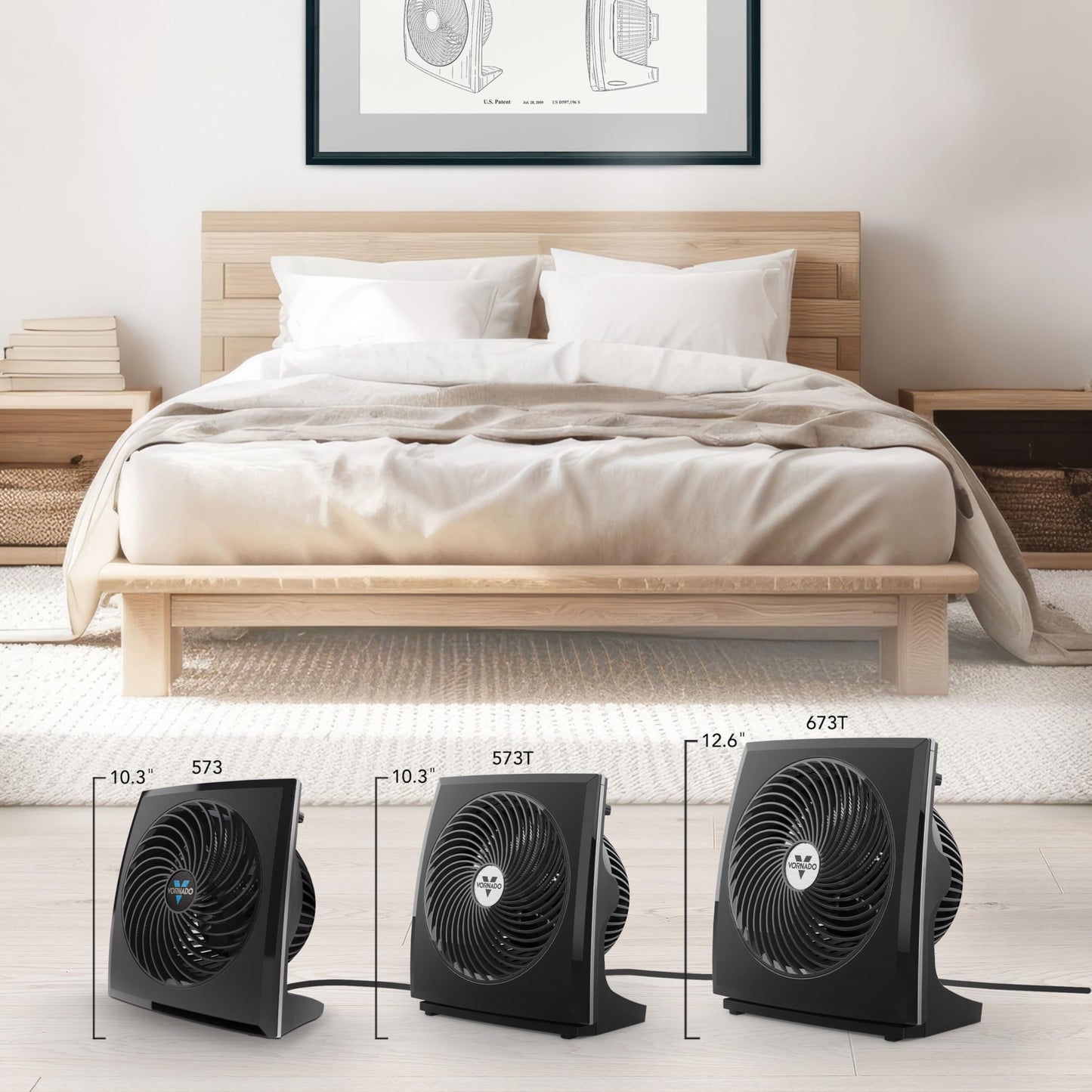 Vornado 673T Whole Room Air Circulator Fan with Pivoting Head, 3 Speeds, Moves Air Up to 70 Feet