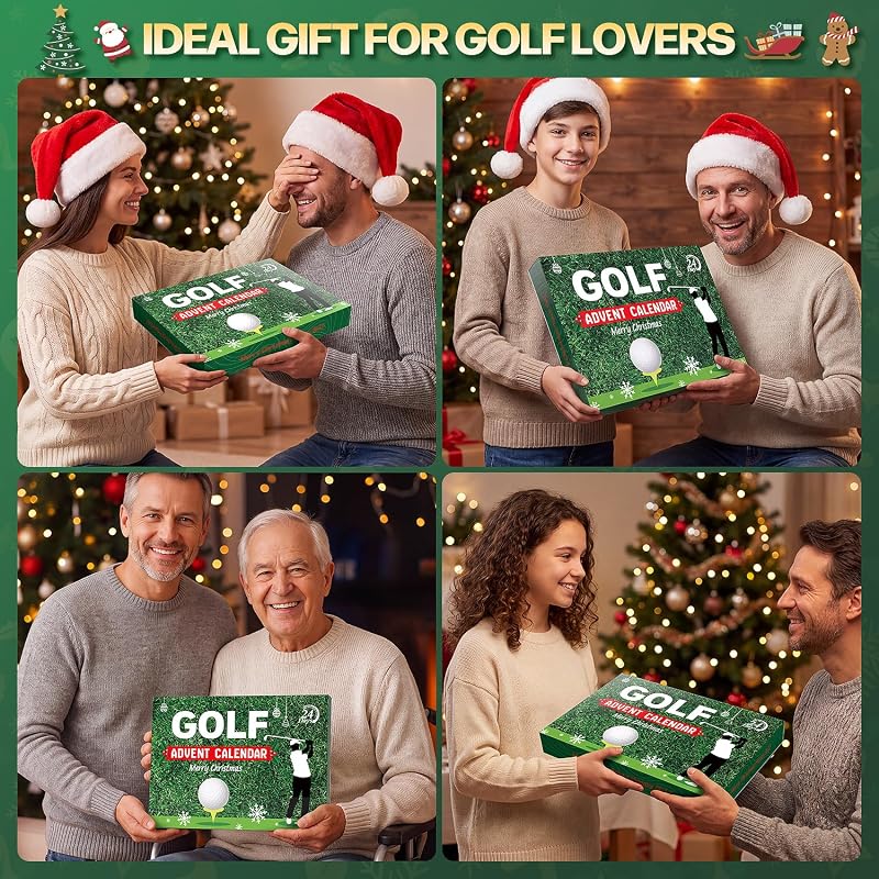 Golf Advent Calendar 2026 for Men – 24 Golf Tools & Gear Holiday Countdown