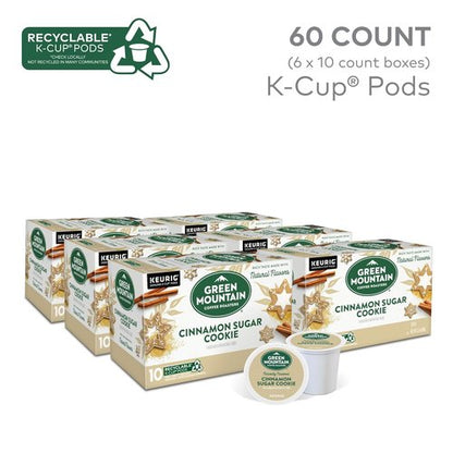 Green Mountain Coffee Roasters Cinnamon Sugar Cookie Coffee - 60 Count Keurig K-Cup Pods