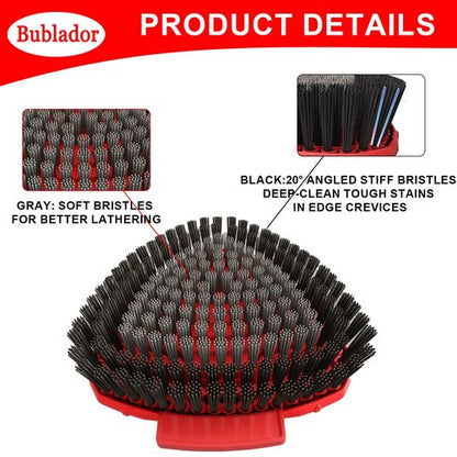 Bublador Scrubber Mop Replace Head Compatible with O Cedar EasyWring 1 Tank,Spin Replacements Heads,Scrub Brush Attachment for Bathroom,Kitchen and Various of Hard Floors