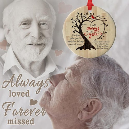 Jocidea Memorial Christmas Ornament - "I Am Always with You" - Heartfelt Condolence Gift