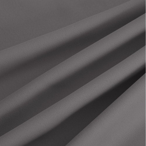 NICETOWN Grey Light Blocking Curtains 63 Inches Long 2 Panels for Living Room, Bedroom, Office Thermal Insulated Blackout Drapes Solid Grommet Noise Reducing Window Curtains, W40