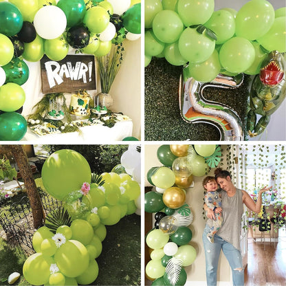 PartyWoo Lime Green Balloons - 101pcs 12 Inch Latex Helium Balloons for Graduation & Birthday Decor