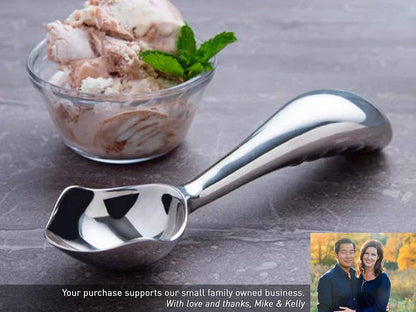 Midnight Scoop - Ergonomic Stainless Steel Ice Cream Scoop | Heavy-Duty & Dishwasher-Safe Design