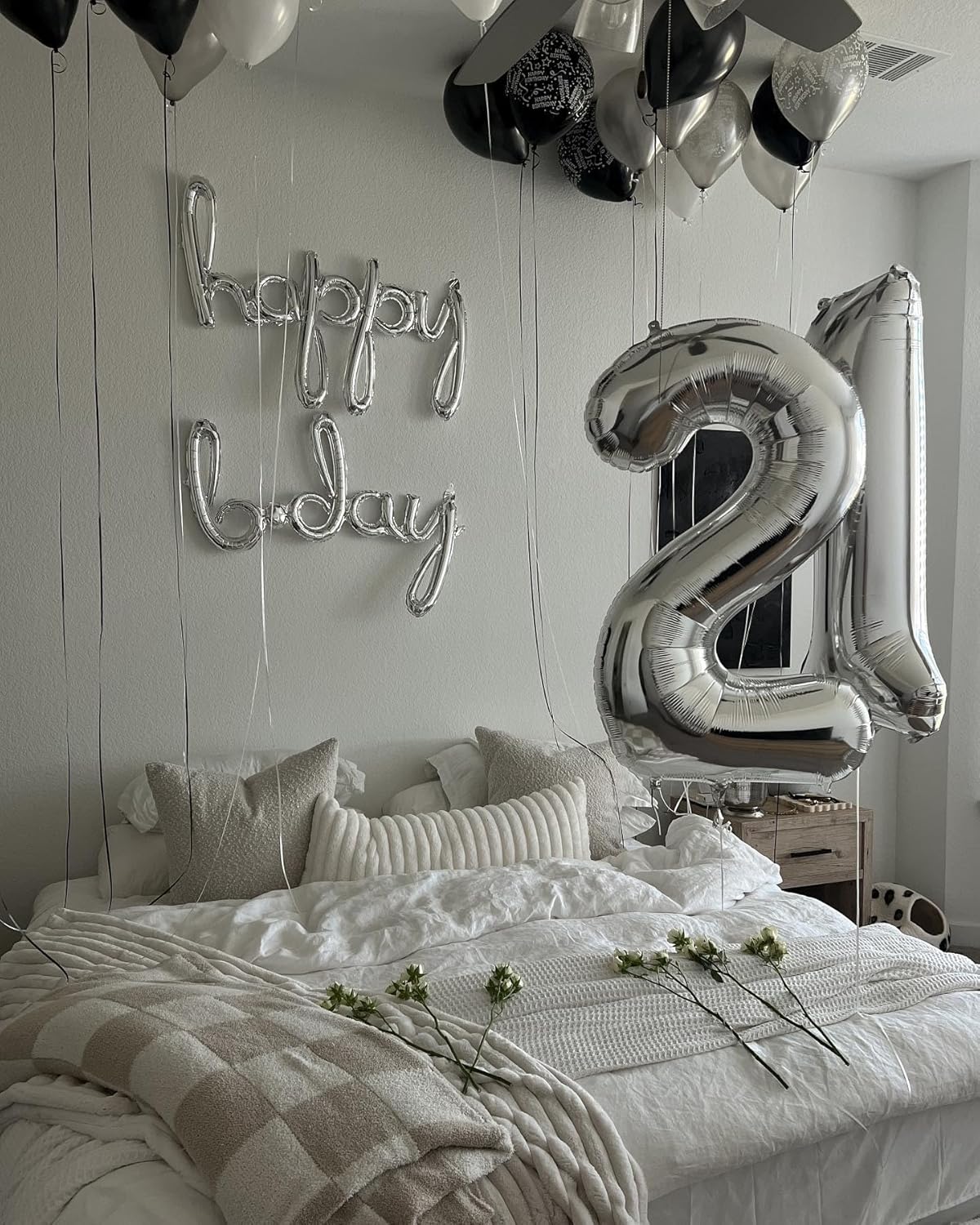Silver 2 Balloon - 40 Inch Number 2 Birthday Decoration | Perfect for Second Birthday Parties