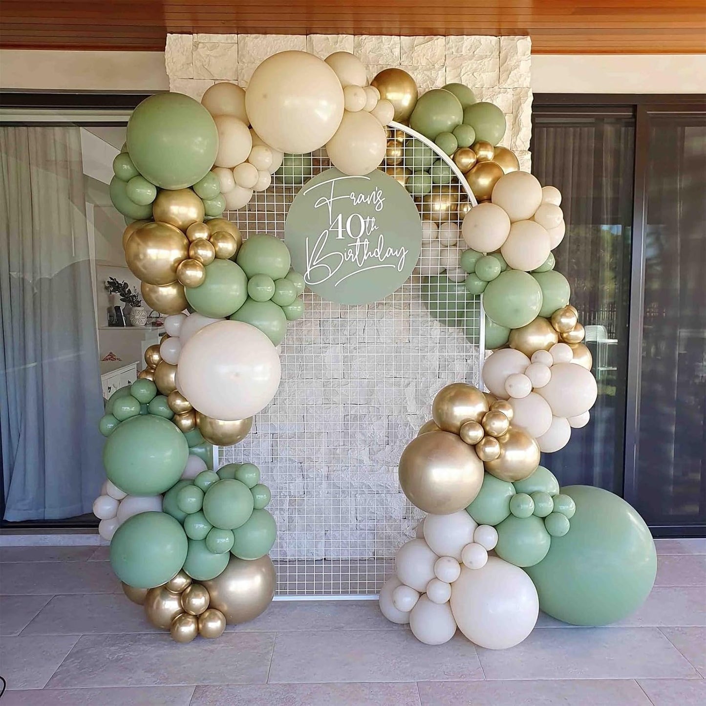Voircoloria 110pcs Metallic Gold Balloons - 12 Inch Chrome Latex for Weddings, Birthdays & Celebrations