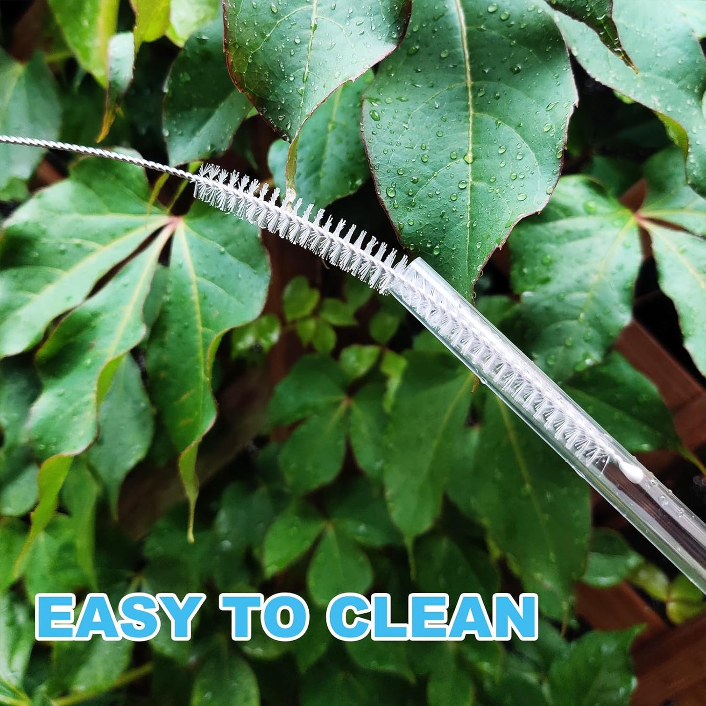 Stanley Replacement Straws - 6 Pack Reusable Straws for 40 oz & 30 oz Tumblers | Includes Cleaning Brush, Clear Plastic