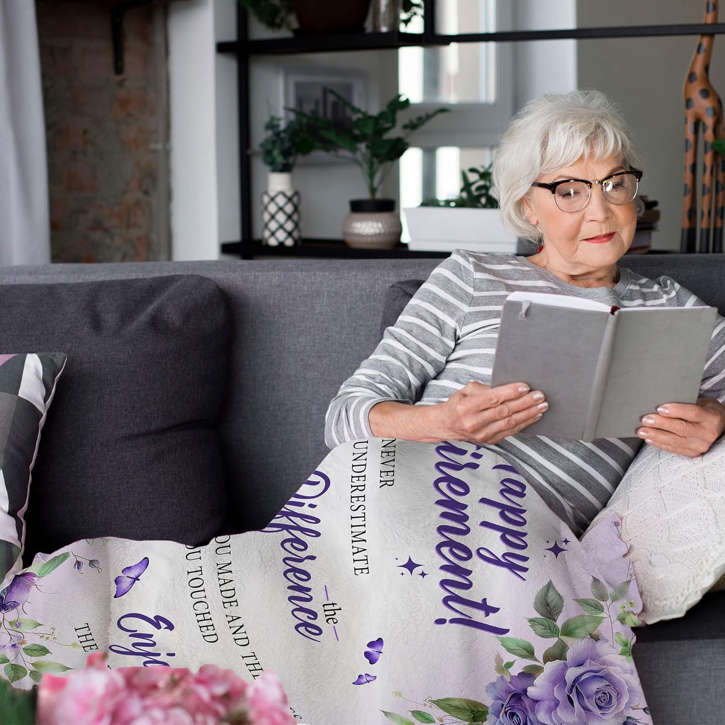 Retirement Gifts for Women 2026, Retired Gifts for Women, Female Retirement Gifts, Retirement Gifts for Coworkers Nurse Teacher, Farewell Gifts for Coworker, Retirement Blanket for Women 50"X60"