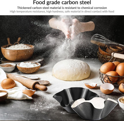 Nonstick Taco Salad Bowl Maker by [Brand Name] - Carbon Steel Tortilla Molds | 6-Inch Taco Shell Pan