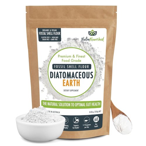Fossil Shell Flour Powder - Organic Detox & Digestive Health Supplement | Silica-Rich, 250g