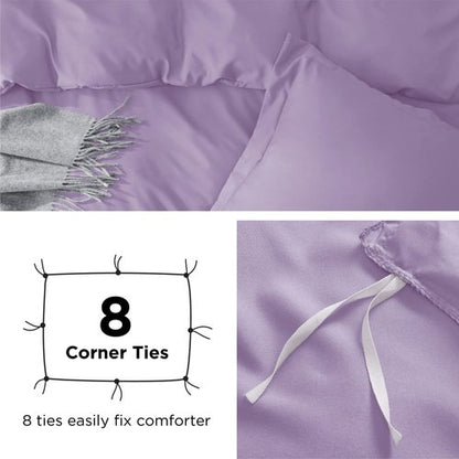 Bedsure Duvet Cover King Size - Soft Double Brushed Bedding Set for Kids & Adults, Zipper Closure, 3 Pieces, Includes 1 Duvet Cover (104"x90") & 2 Pillow Shams, NO Comforter, Orchid Bloom