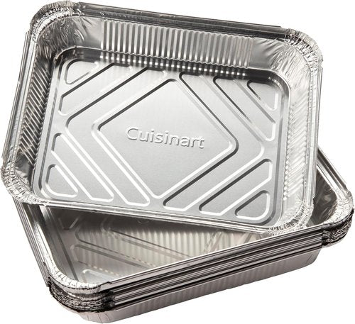 Cuisinart Heavy-Duty Aluminum Grease Tray Liners - 10-Pack Disposable Drip Trays for Griddles | Compatible with CGG-9020 & CGG-9748