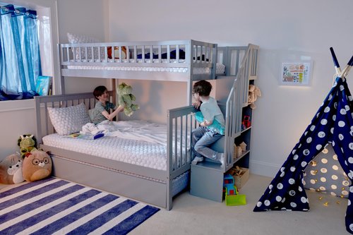 Lullaby Earth Dream Easy Kids Twin Firm Mattress - Supportive Innerspring for Trundle and Bunk Beds - Universal Comfort - Full w/No Cover