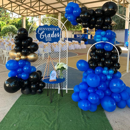 Voircoloria Royal Blue Balloons - 130pcs in Various Sizes for Birthday, Graduation & Baby Showers