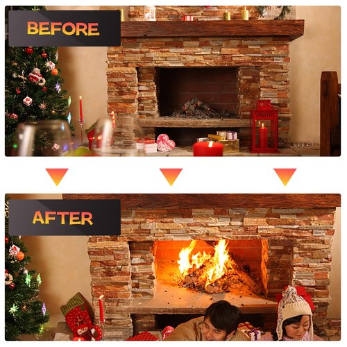 Cleancraft 46 Feet Chimney Sweep Kit, Chimney Cleaning Kit with 14 Flexible White Chimney Rods, Chimney Brush, Rotary Chimney Cleaning System Driven by Drill