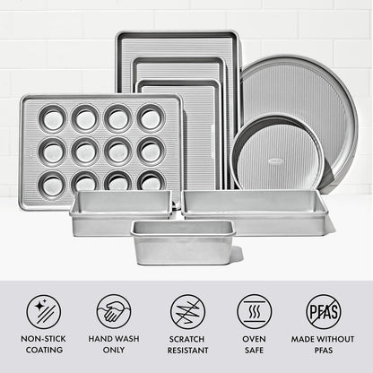 OXO Good Grips Quarter Sheet Pan - Non-Stick Pro Clear Coated Metal Baking Sheet