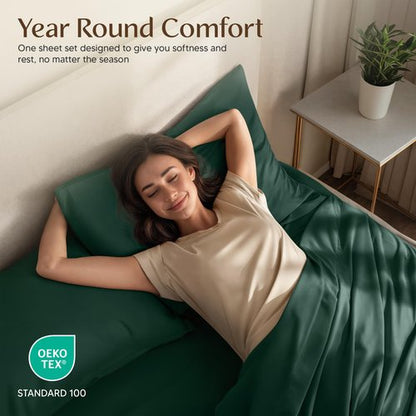 Utopia Bedding Full Bed Sheets Set - 4 Piece Bedding - Brushed Microfiber - Shrinkage and Fade Resistant - Easy Care (Emerald Green)