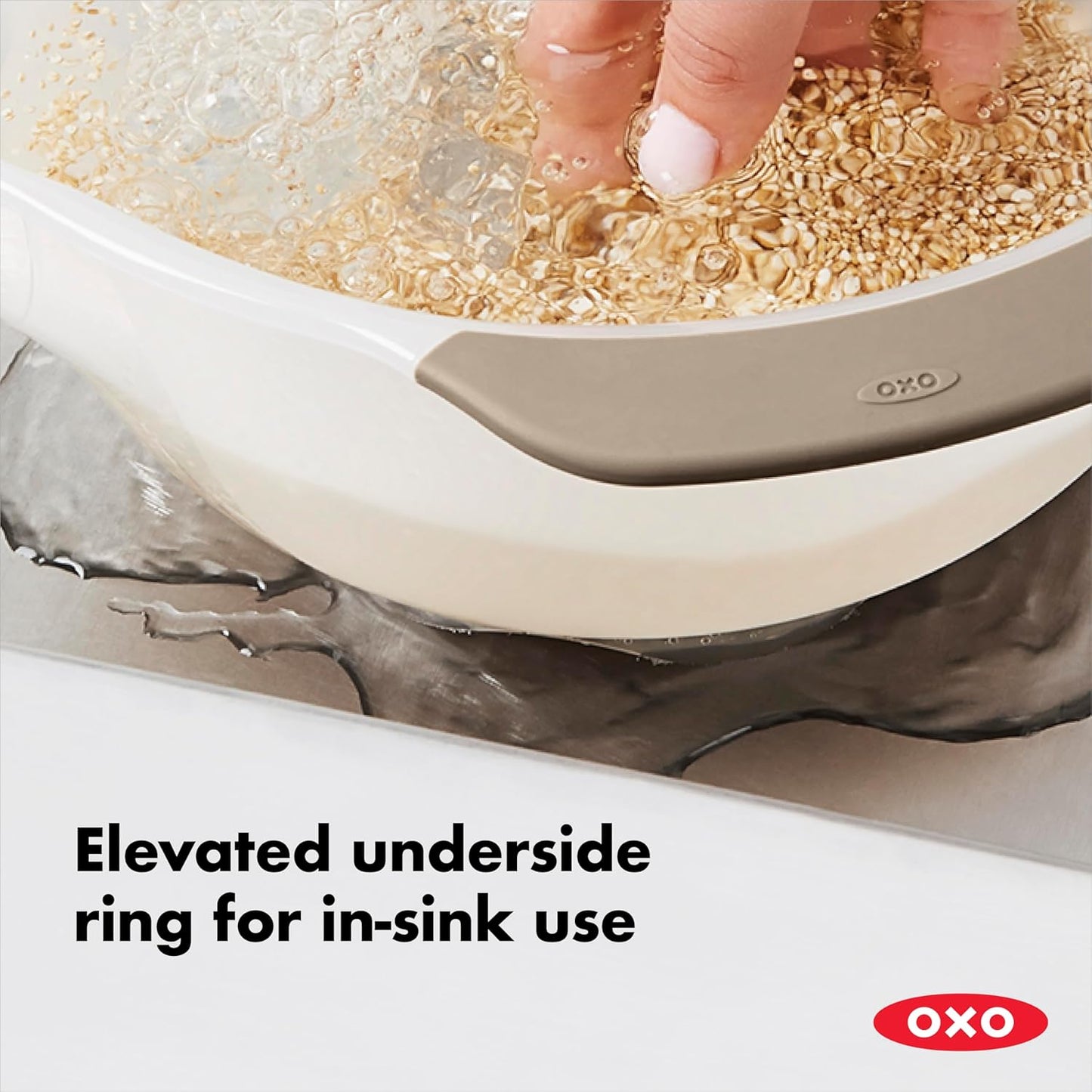OXO Good Grips Colander - Efficient Rice & Small Grains Washing Tool | Durable Design