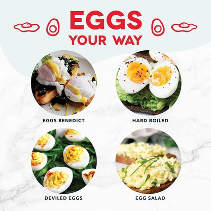 Dash Rapid Egg Cooker - Versatile Boiler, Poacher & Steamer - Holds 7 Eggs, Includes Recipe Guide - Yellow
