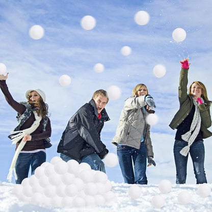 Homiar Fake Snow Balls - 400 Pack Soft Plush Indoor/Outdoor Winter Game Set | Realistic Toy for Kids