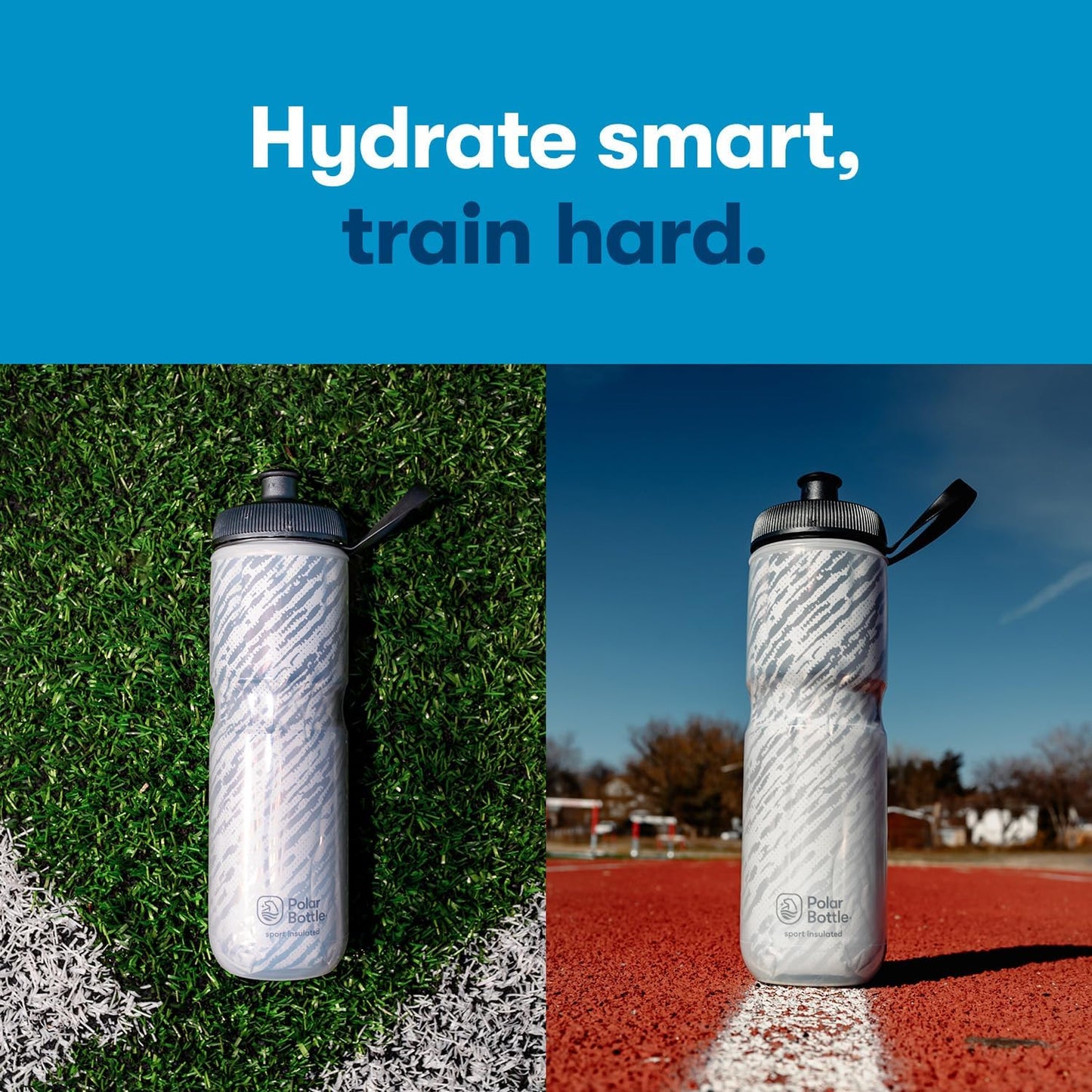 Polar Bottle Sport Insulated by HydraPak - Leak Proof Water Bottles Keep Drinks Cooler | 20oz & 24oz Sizes