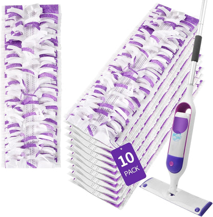 Swiffer Power Mop Pads - Disposable Multi-Surface Cleaning Refills | 10 Count for Wood Floors