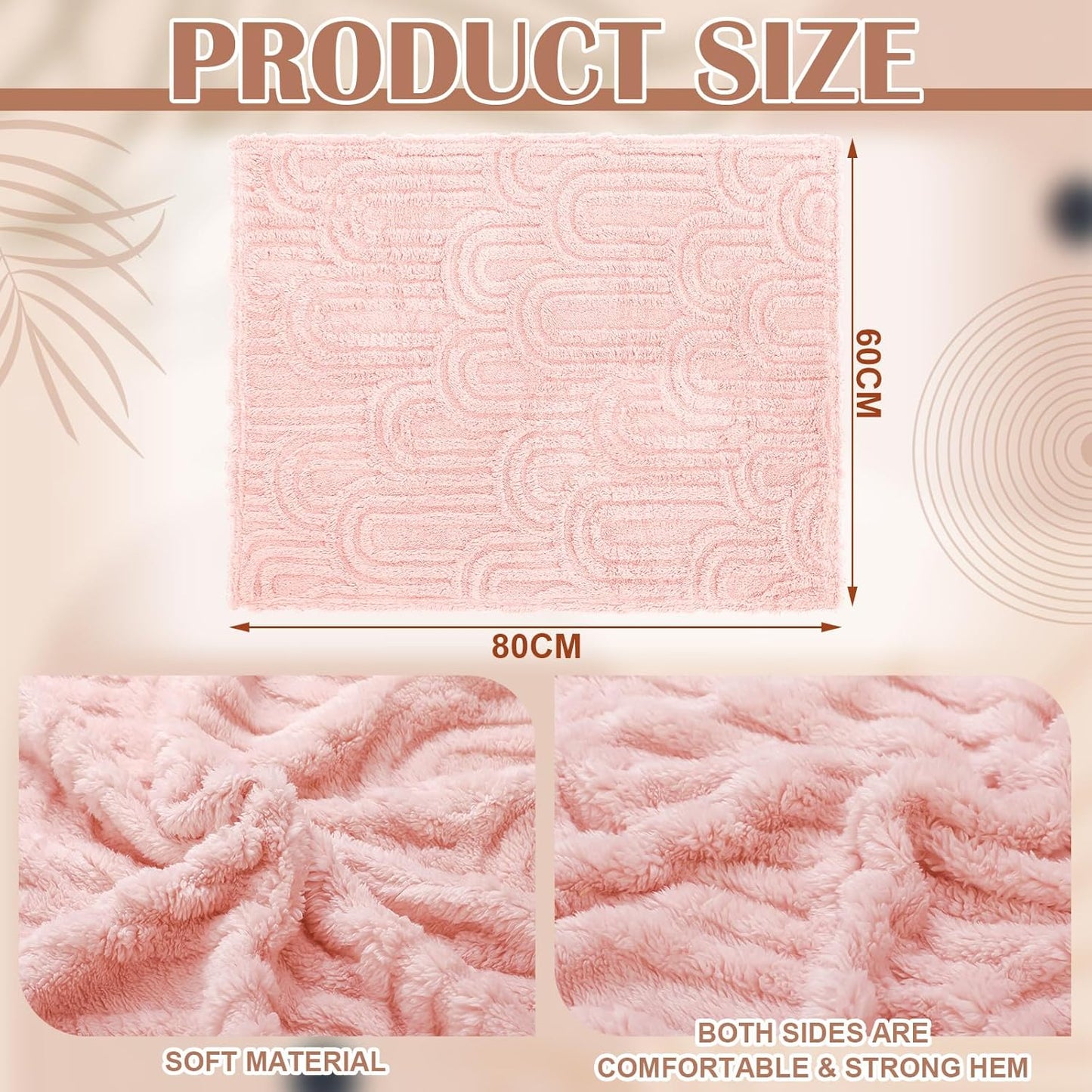 Skiennix 3D Boho Baby Blanket - Soft Unisex Receiving Blankets for Newborns & Toddlers | 32" x 24" Rainbow Design