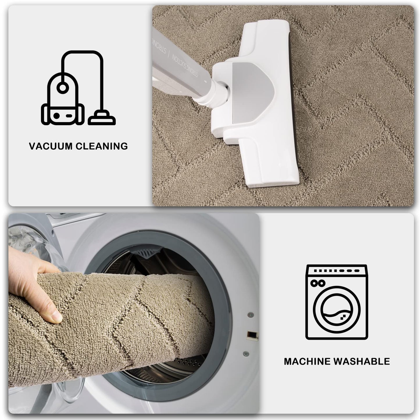 PURRUGS Dirt Trapping Door Mat 20" x 31.5", Non-Slip Machine Washable Entry Rug, Dog Doormat, Indoor Front Door Mat, Super Absorbent Entryway Rug for Muddy Shoes & Paws, Taupe