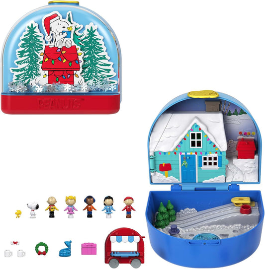 Polly Pocket | Peanuts Collector Compact Playset with Micro Dolls & 7 Themed Accessories
