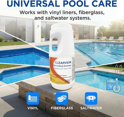 ClearView Chlorine Granules - Fast Dissolving Pool Chlorine Shock for Spas & Hot Tubs | 2.2 Lbs