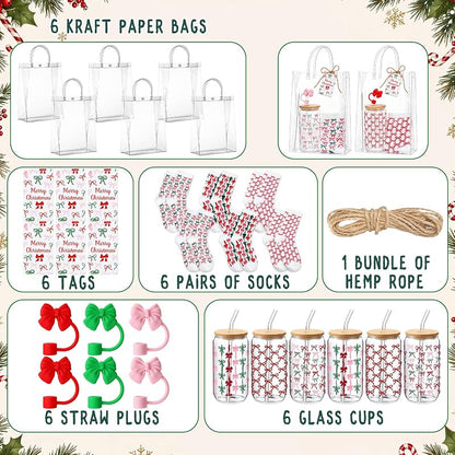 Variation of THIS listing: Mepase 6+ Christmas Gift Set — Cup, Socks, Labels, Straw & Twine